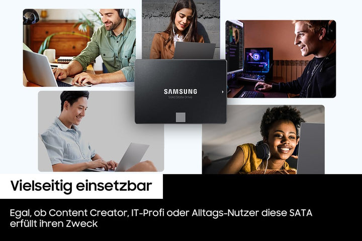 Samsung 870 EVO SATA III 2,5 Zoll SSD, 2 TB, 560 MB/s Lesen, 530 MB/s Schreiben, Interne SSD, Festpl