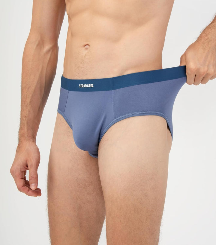 Separatec Herren Boxershorts 4er Pack Doppelbeutel Dual Pouch, Bambus Unterhosen Männer, Stretcken H
