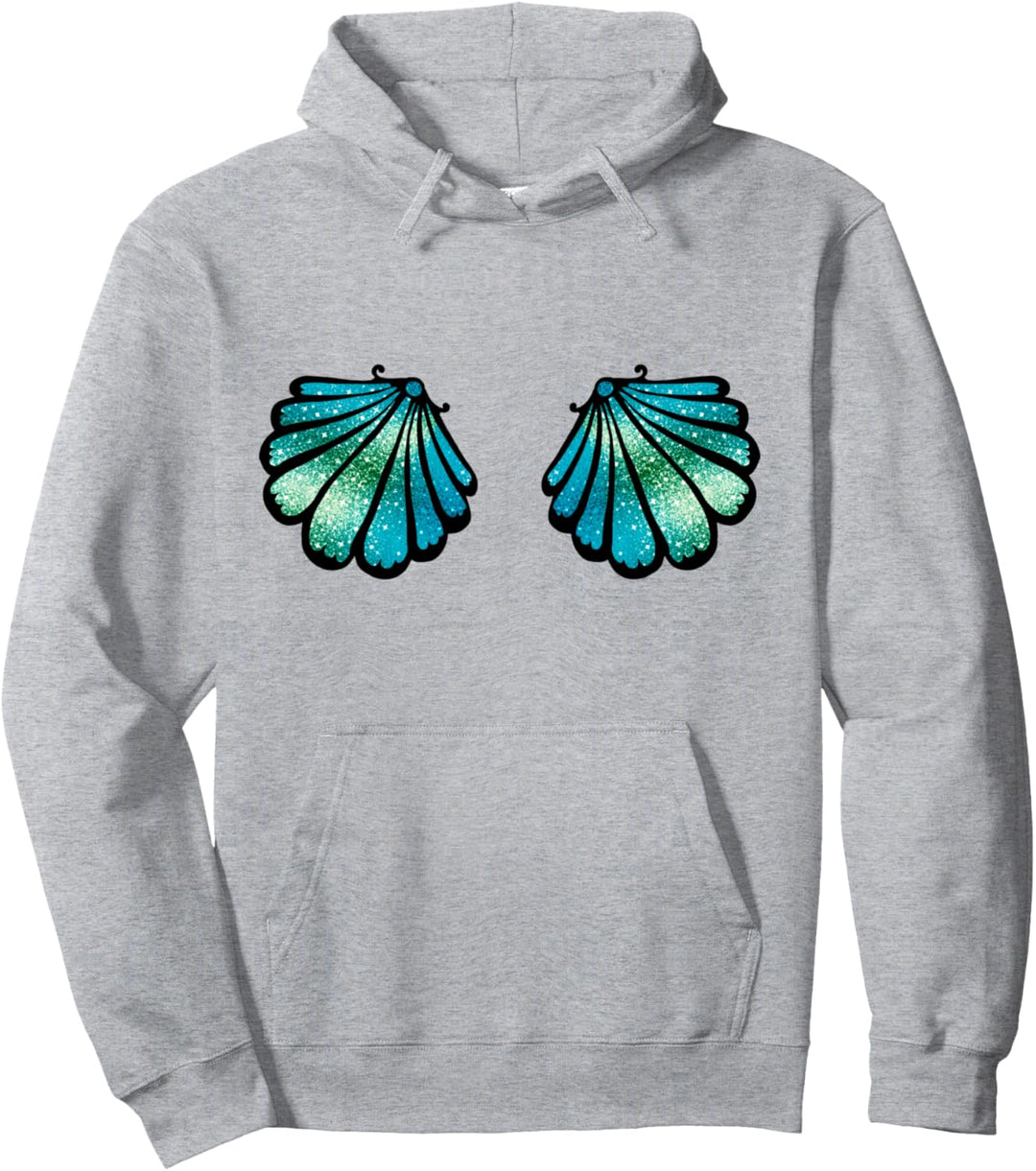 Meerjungfrau Muschel BH Bikini Kostüm Karneval mermaid, Pullover Hoodie