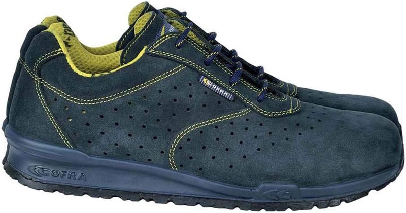 Cofra 78670-000.W44 GUERIN S1 P SRC Sicherheitsschuhe, Blau/Gelb, Grösse 44, 44