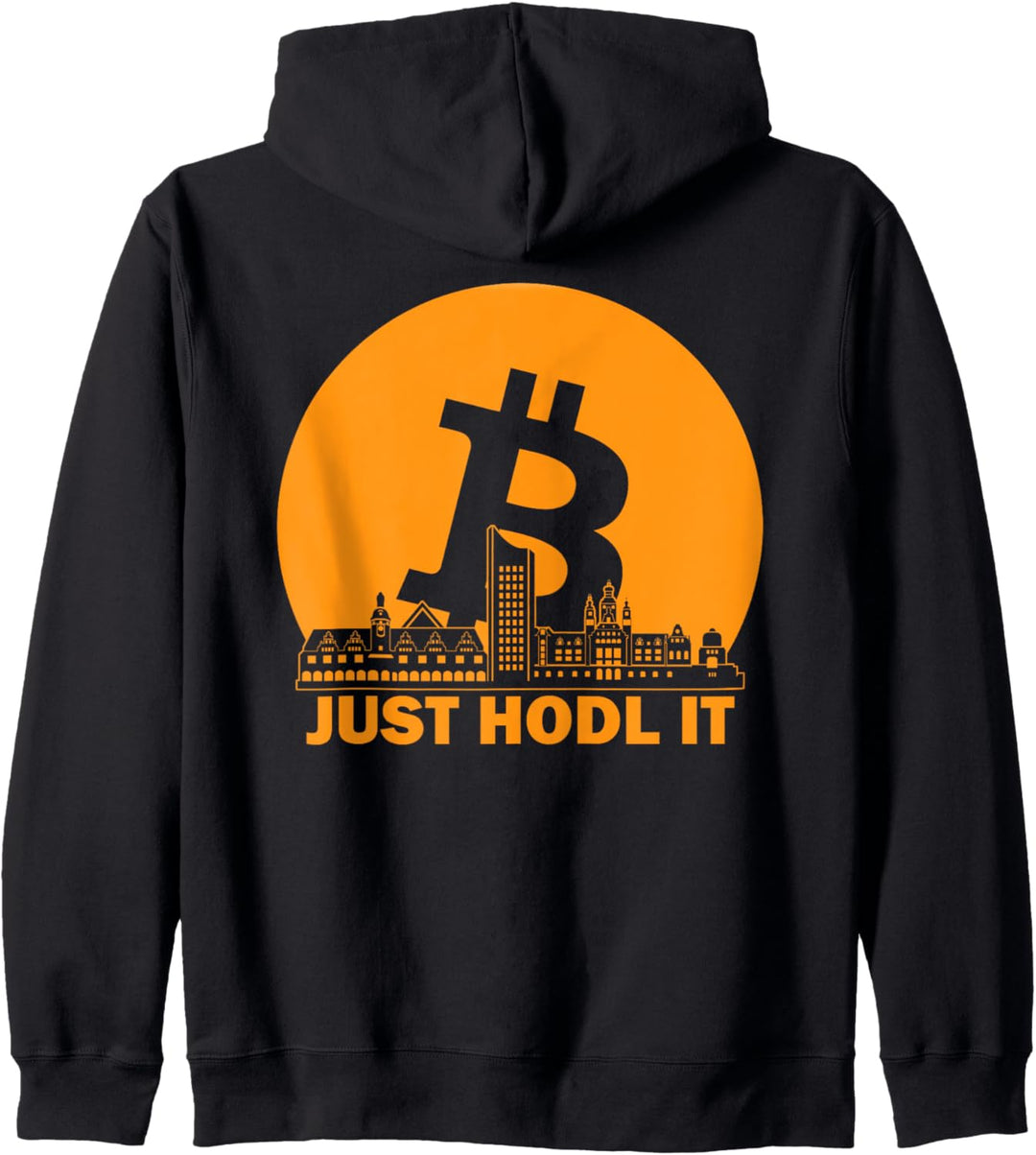 JUST HODL IT - Leipzig BTC Bitcoin - Leipzig Skyline Kapuzenjacke
