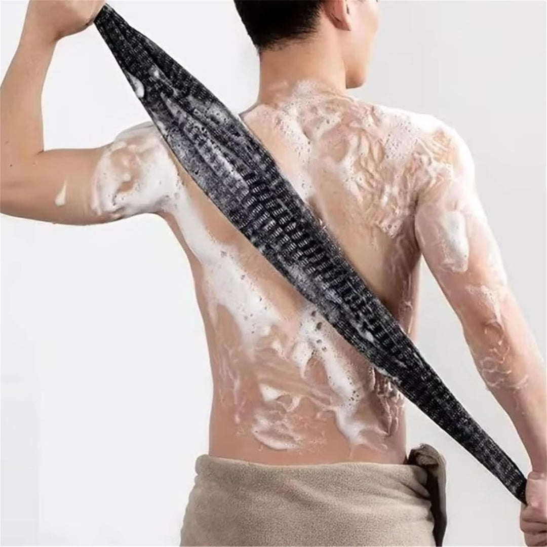 Antibakterielles Peelingtuch Rücken &amp; Körper – Duschpeeling Tuch mit Rückenschrubber für Männer &amp; Fr