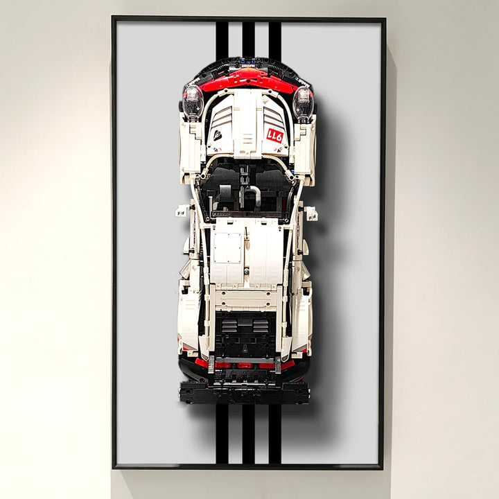 Wandschild für Lego Technic Porsche 911 RSR 42096 Wandbehang Kompatibel mit Lego Porsche Geschenkide