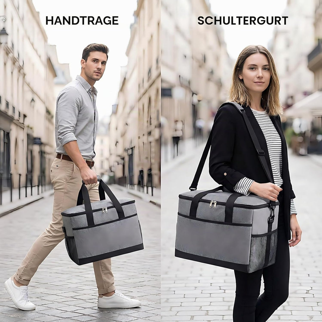CNMTCCO Kühltasche Gross 35L Faltbare Isolierte Thermotasche, Wasserdicht &amp; Auslaufsicher, Tragbare