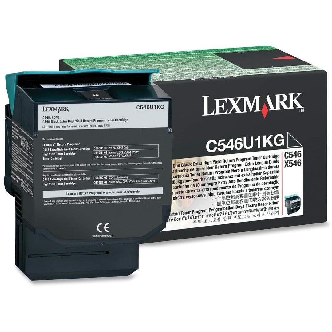 Lexmark Original C546U1KG / , Premium Drucker-Kartusche , Schwarz, 8000 Seiten