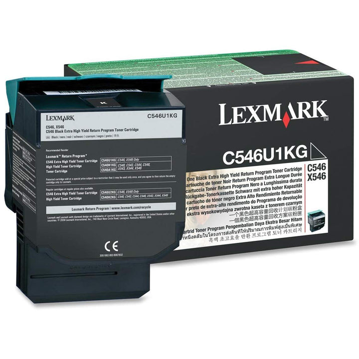 Lexmark Original C546U1KG / , Premium Drucker-Kartusche , Schwarz, 8000 Seiten