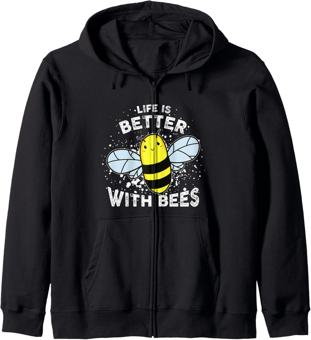Life Is Better With Bees Imker Bienen Honig Bienenzüchter Kapuzenjacke