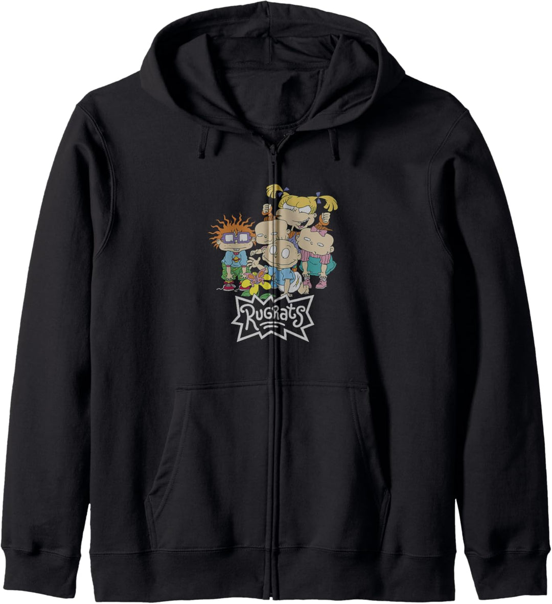 Rugrats Group Shot Butterfly Catch Logo Kapuzenjacke
