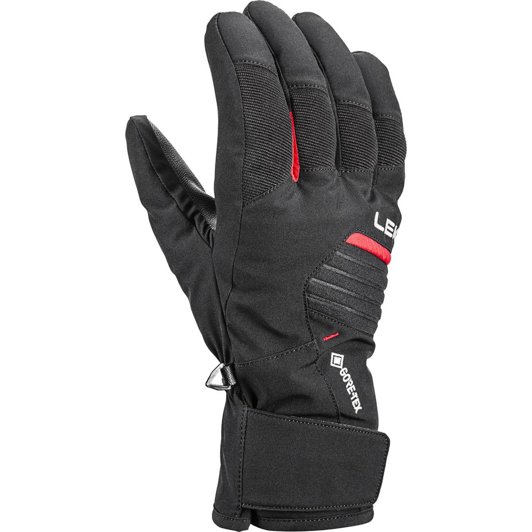 LEKI Unisex-Adult Glove EU 7,5 black-red, EU 7,5 black-red