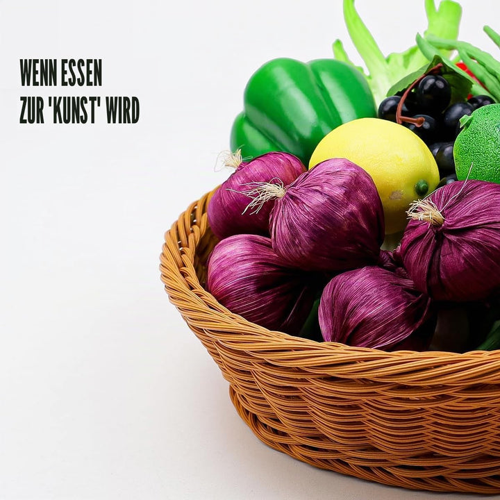 Meiwlong 11 PCS Gefälscht Gemüse Künstliche Kunststoff Früchte Lebensecht Modell Anzeige Faux Realis