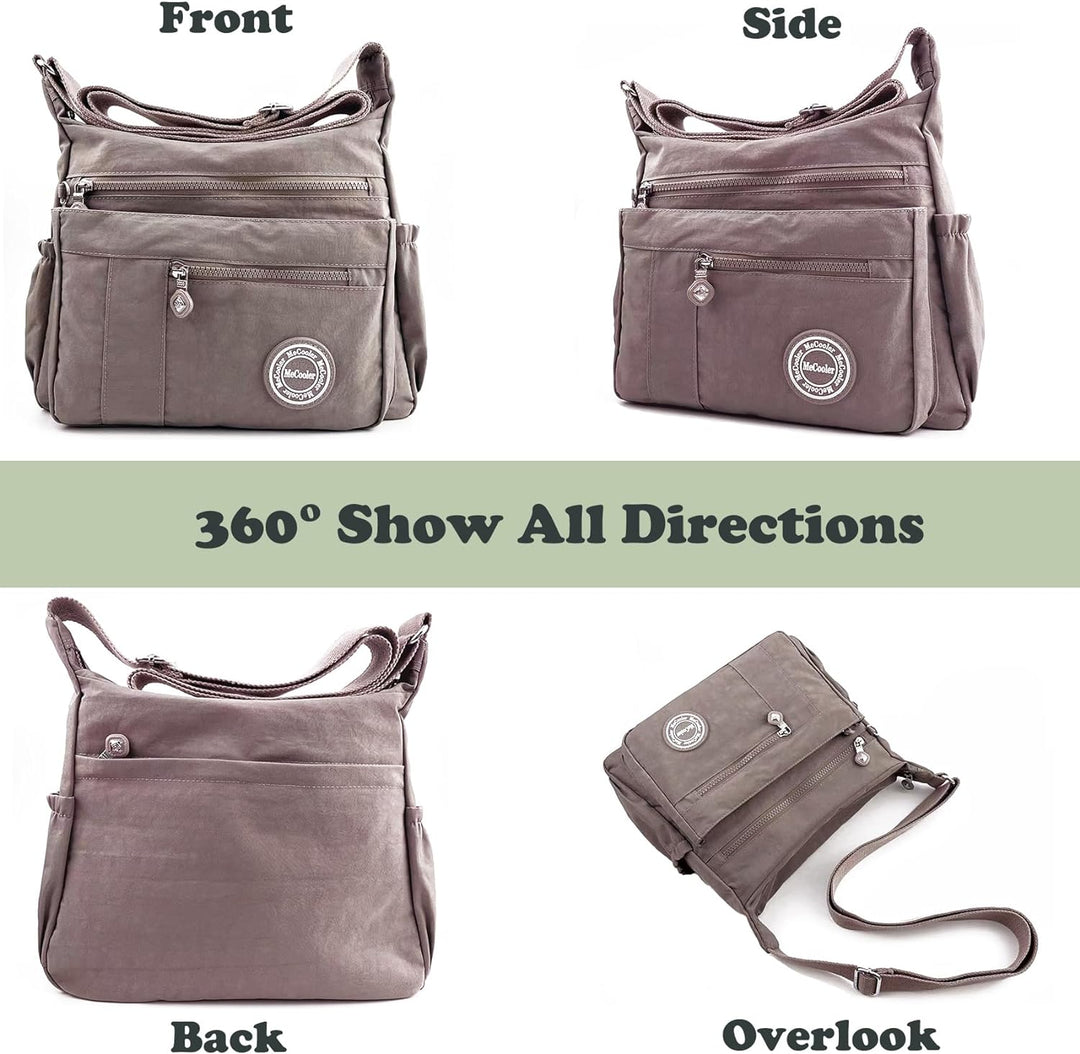 Foino Seitentasche Lässige Umhängetasche Damen Schultertasche Leicht Reisetasche Sporttasche Design