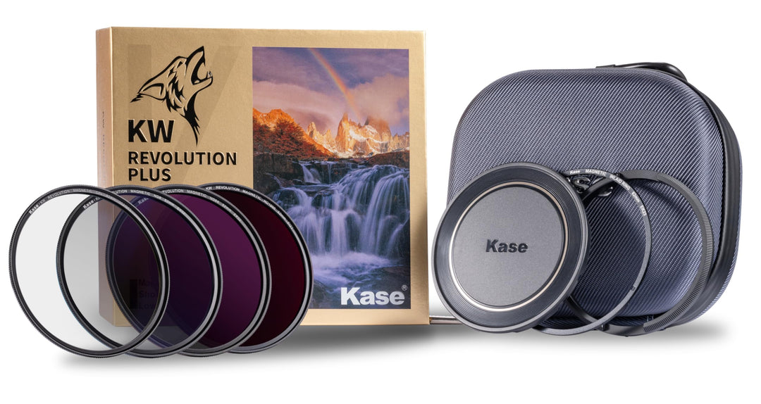 Kase Revolution Plus Master Filter-Set, magnetisch, stossfest, gehärtetes optisches Glas, mit farbco
