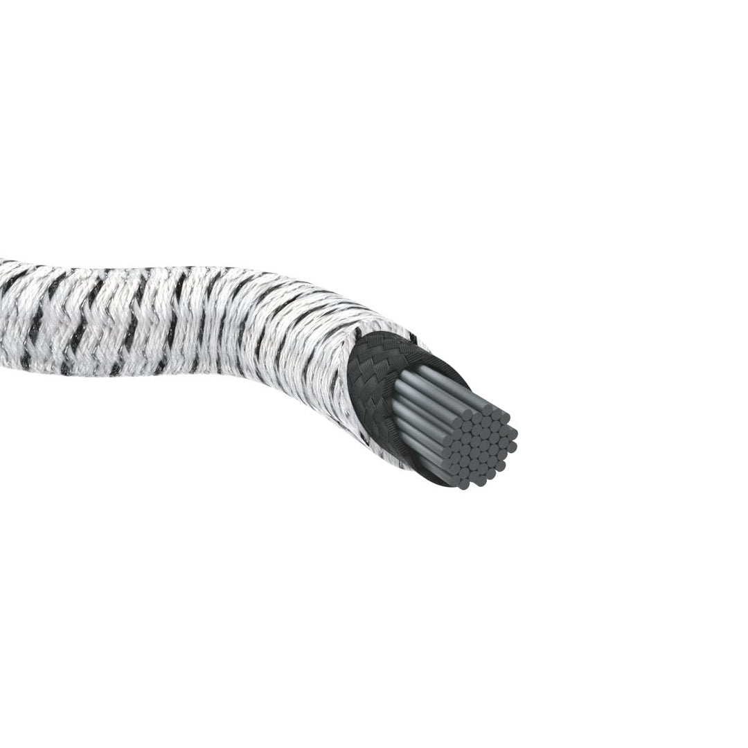 50 m Gallagher Elastikseil Cord - weiss/schwarz