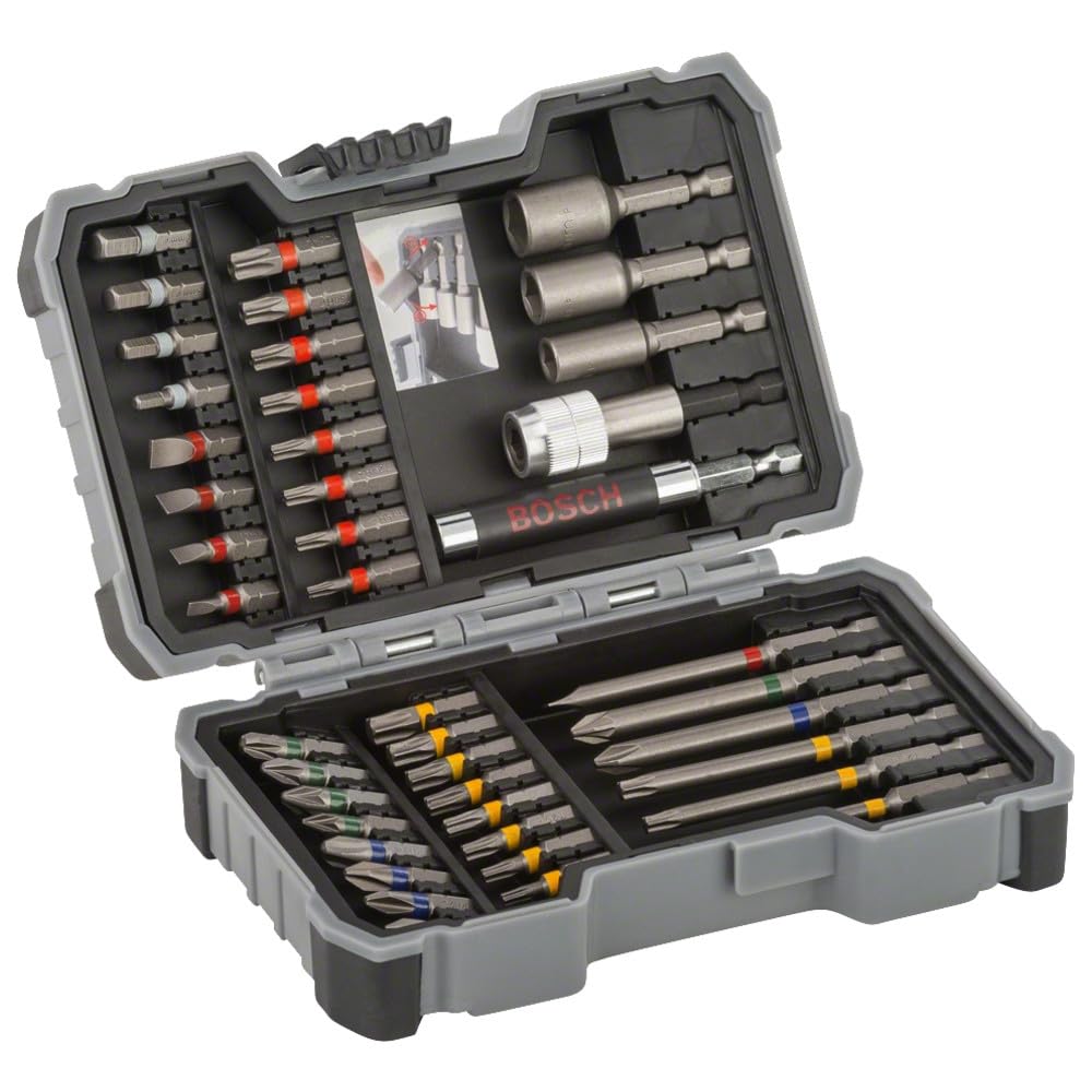 Bosch Professional 43tlg. Schrauberbit und Steckschlüssel-Set (PH-, PZ-, Hex-, T-, TH-, S-Bit, Zubeh