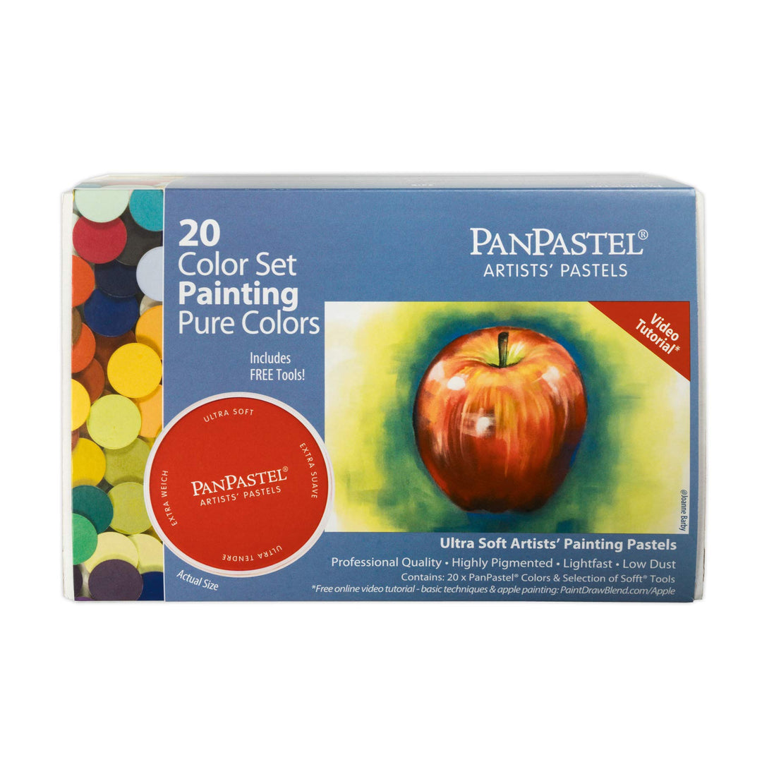 PanPastel 20 Farben Set - Pure Farben/Malset Single, Single