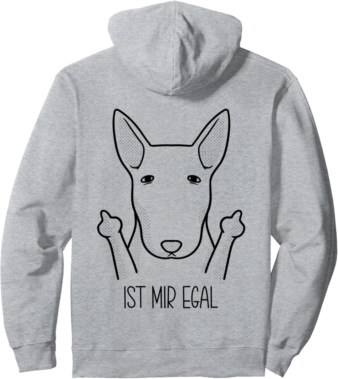 Miniatur Bullterrier Hund lustig Ist Mir Egal Hundebesitzer Pullover Hoodie