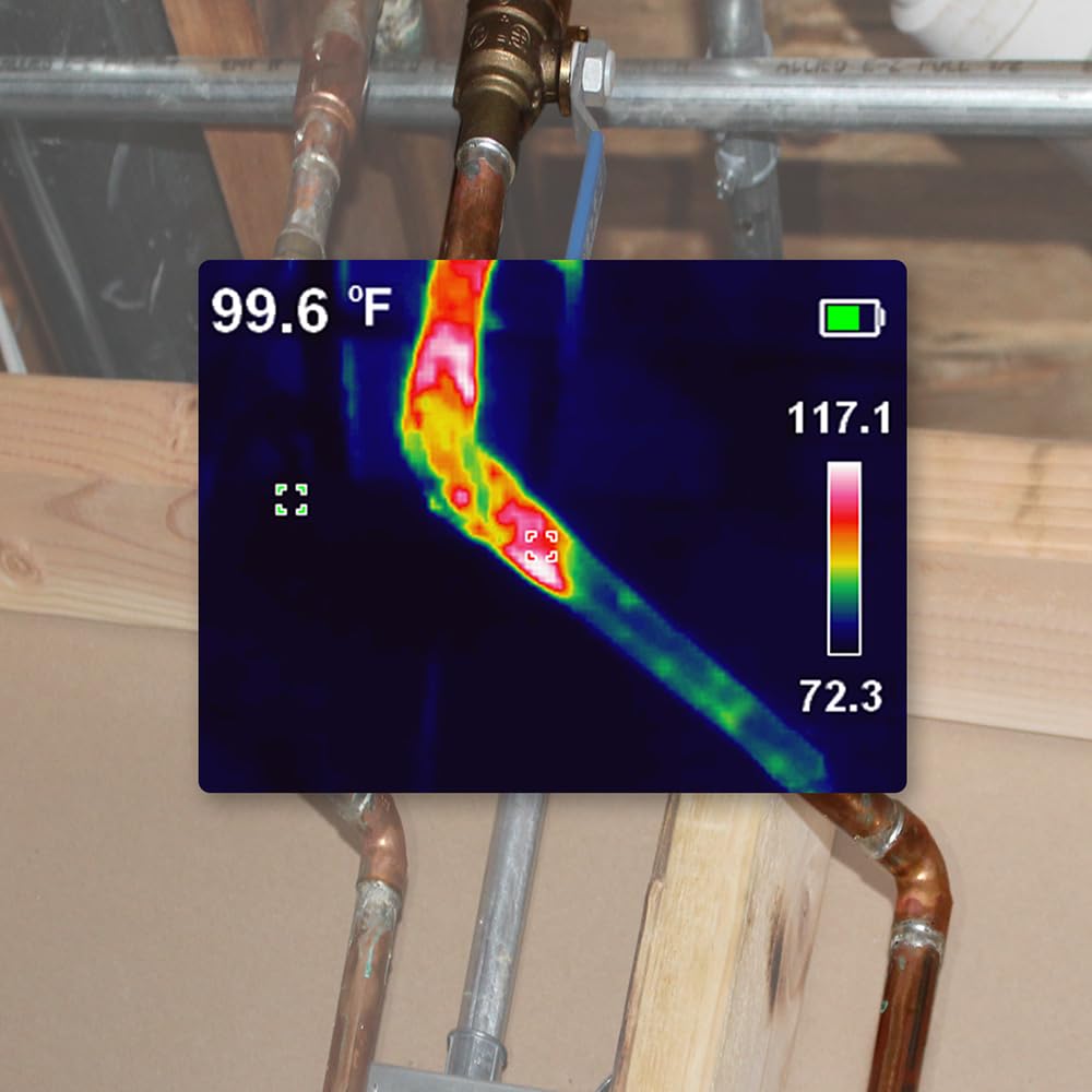 Klein Tools TOOLS Wiederaufladbares Thermo-Bildgerät, über 10.000 Pixel mit drei Farbpaletten und ho