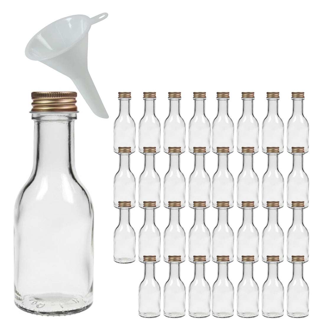 Viva-Haushaltswaren Gabriele Hesse e.K. 32 kleine Glasflaschen mit Schraubverschluss 100 ml zum Selb