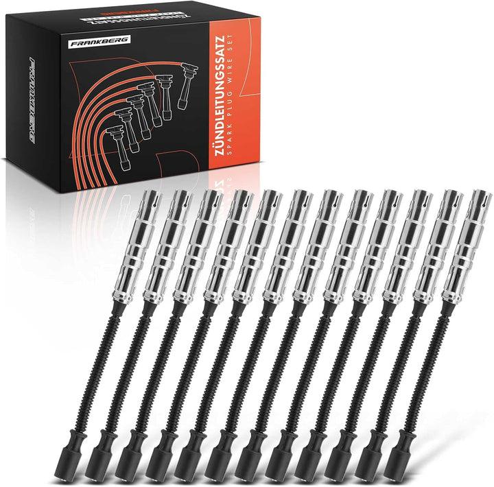 Frankberg 12x Zündkabel Kompatibel mit Crossfire 2003-2008 W202 C240 C280 1997-2000 S202 C240 C280 1
