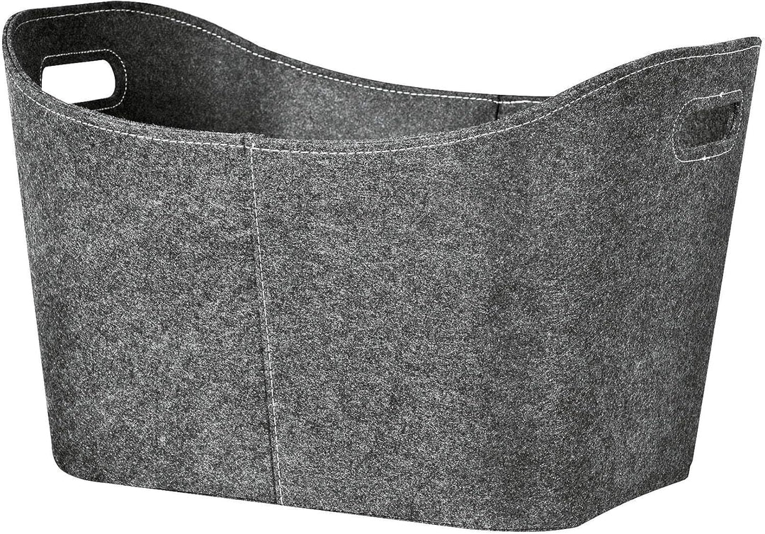 FIREFIX 2024 825/F Kaminholztasche aus Filz (anthrazit) mit Griffen, 560 x 420 x 350 mm (BxTxH)