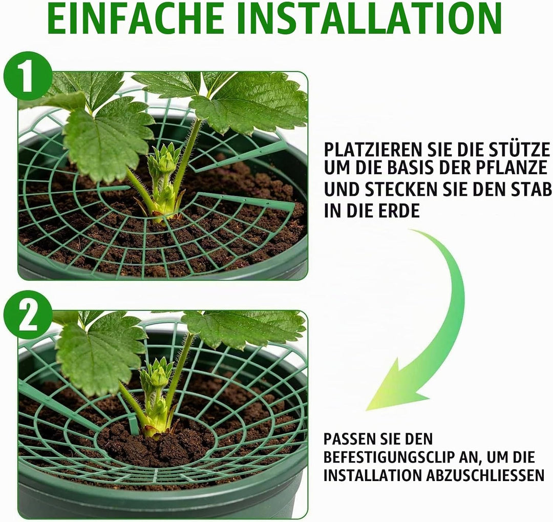20 Stück Erdbeerstützen Ständer, Erdbeeren Schutz, Erdbeerreifer Erdbeerregal Abnehmbares Pflanzenre