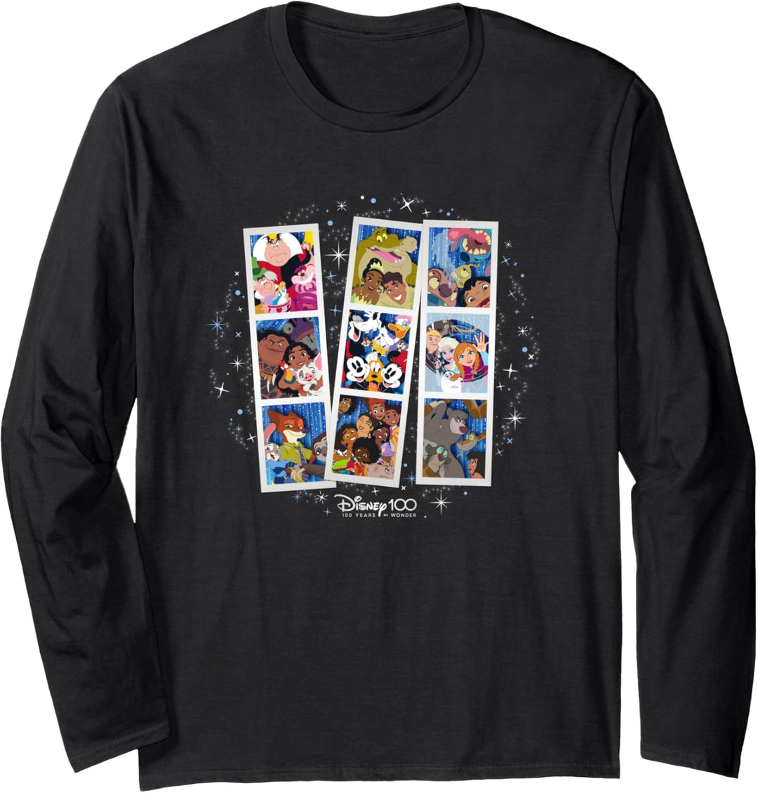 Disney 100 Anniversary Photo Booth Pictures D100 Langarmshirt