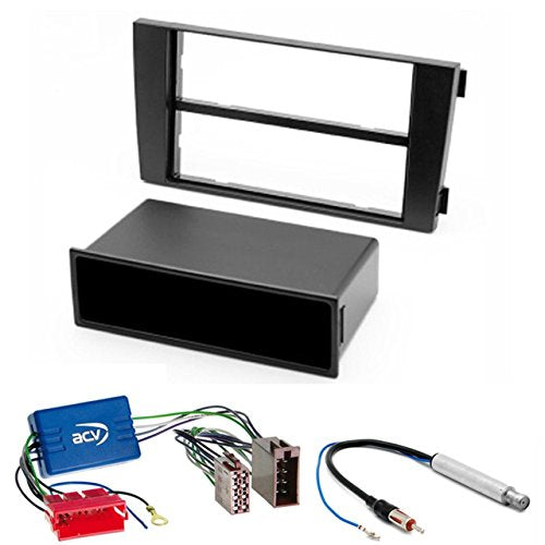 CARAV 11-002-a-12 DIN Autoradio Radioblende Set mit Aktiv Adapter f¨¹r Audi A6 (4B) 1997-2005, Allro