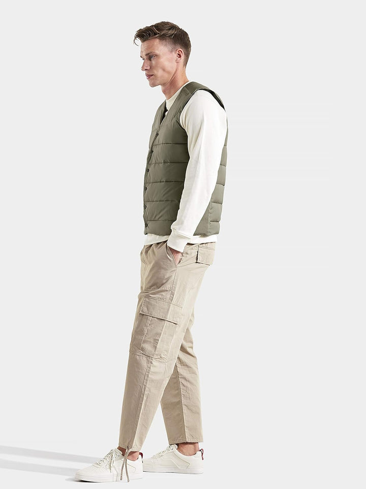 Didriksons Herren Outdoorweste Weste Vidar USX Vest wärmend isolierend 202 Dusty Olive M, 202 Dusty