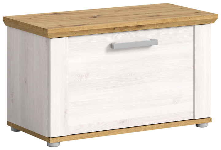 xonox.home Garderobe Verona Sitzbank Bank Garderobenbank Flurbank Truhe in Sibiu Lärche Nb. Absetzun