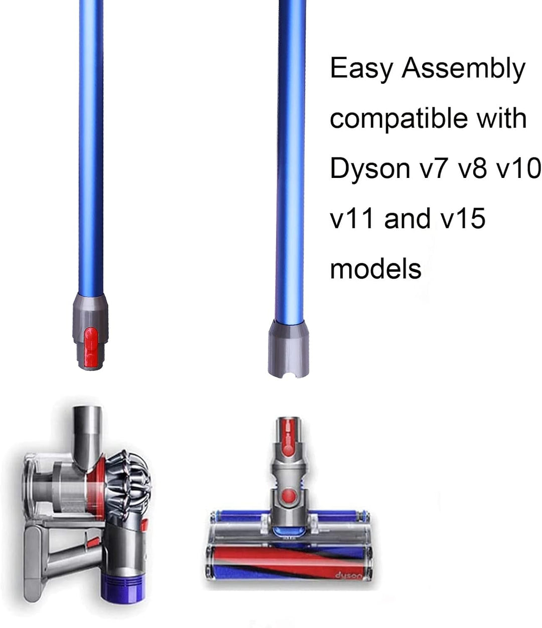 Verstellbares Verlängerungsrohr Teleskoprohr für Dyson Dyson V7 V8 V10 V11 V15 Akku-Staubsauger Ersa