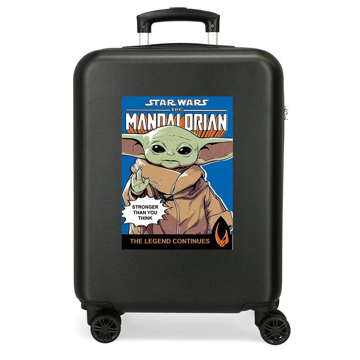 Star Wars The Mandalorian Kabinentrolley, Schwarz, 38 x 55 x 20 cm, Hartplastik, seitlicher Kombinat