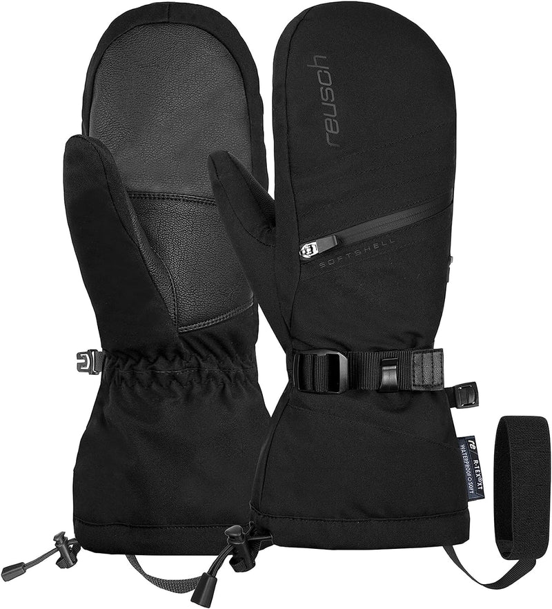 Reusch Damen Fäustlinge Demi R-tex Xt Mitten Extra Warm, Wasserdicht, Atmungsaktiv 8.5 Schwarz, 8.5