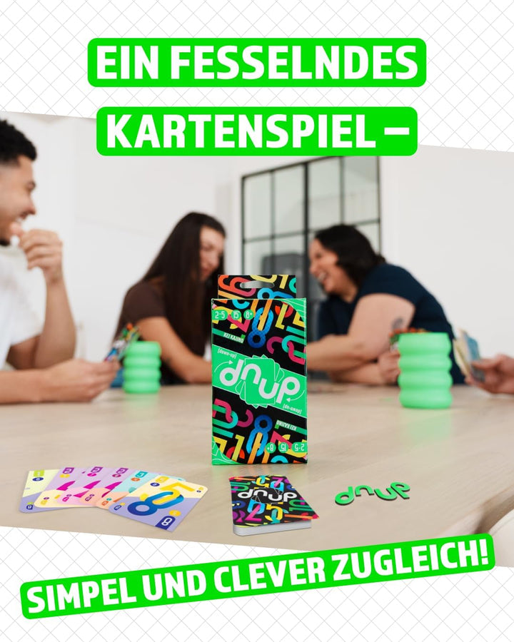 Asmodee, dnup, schnelles Familienspiel für 2-5 Spieler ab 8 Jahren, Das Kartenspiel, das Alles auf d