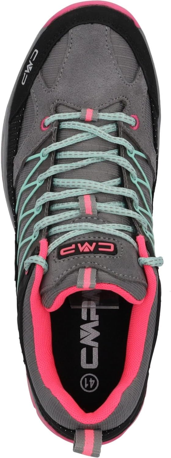 CMP Unisex Kinder Kids Rigel Low Trekking Shoes WpTrekking-Schuhe 28 EU Zementgrau Fluo Pink Cemento