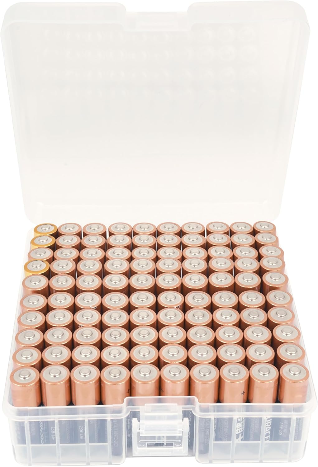Linkidea Batterie-Organizer-Aufbewahrungskoffer, Batteriebox hält Batterien für 100 AA, grosse Kapaz
