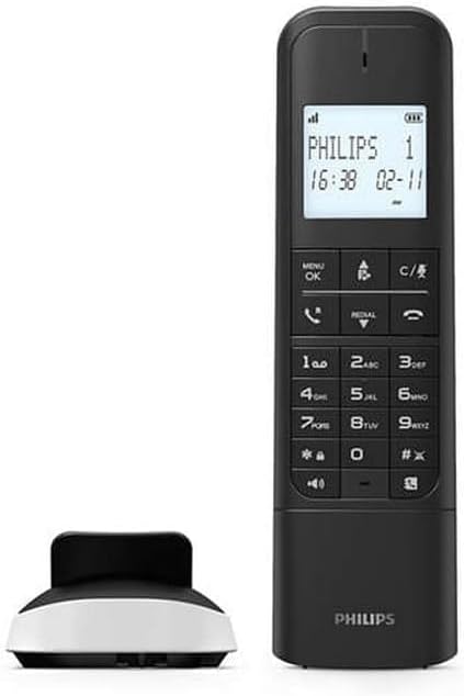 Philips M4701W/12 Schnurloses Festnetztelefon, DECT-Display, 4,6 cm (4,6 cm), LCD-Display, Hintergru