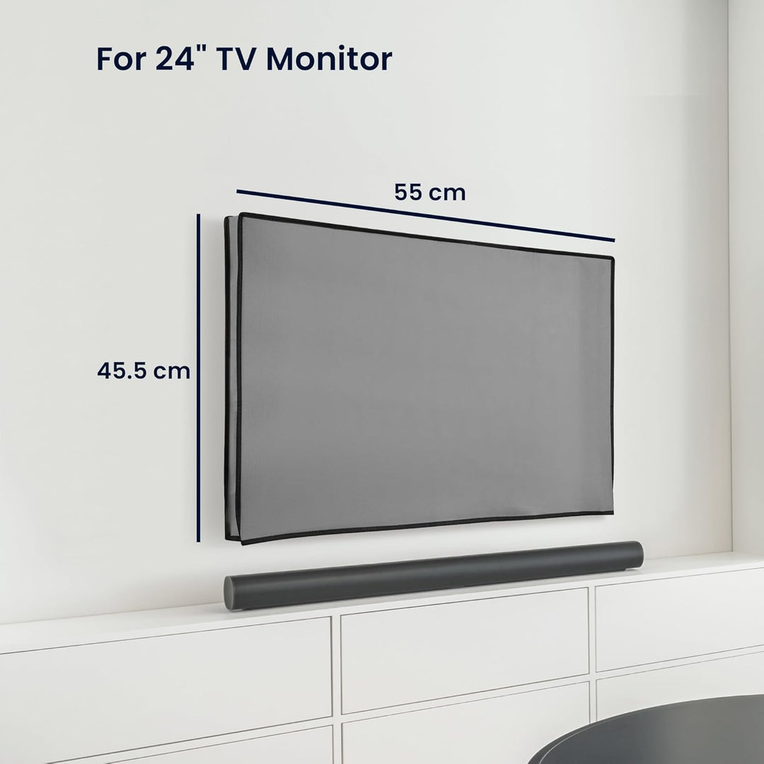 kwmobile 24" TV Hülle - Indoor Fernseher Bildschirmschutz Abdeckung - TV Bildschirm Staubschutzhülle