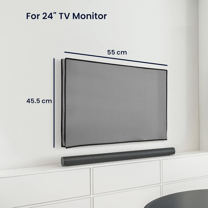 kwmobile 24" TV Hülle - Indoor Fernseher Bildschirmschutz Abdeckung - TV Bildschirm Staubschutzhülle