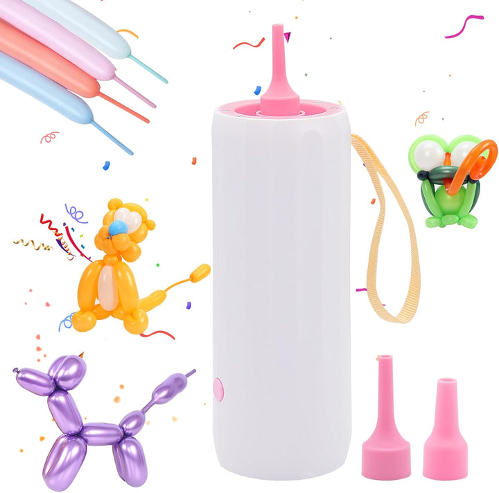 OBEST Aufgerüstete Elektrische Luftballonpumpe Rosa, Rosa