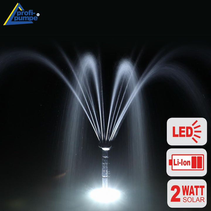 Innovative Solar Teichpumpe Solar Oasis 200-3 Li&LED Springbrunnen Solar Wasserspiel Solar-Teichpump