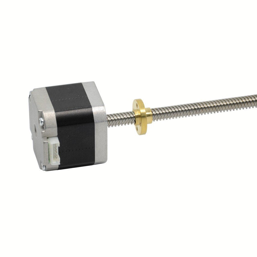 Iverntech NEMA 17 Schrittmotor mit Integrierter 300 mm T8 Leitspindel für RepRap Prusa i3 3D Drucker