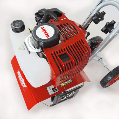 Benzin Gartenhacke (NEU) Effektive Bodenbearbeitung mit 25 cm Arbeitsbreite – 2-Takt Motor – 16 hart