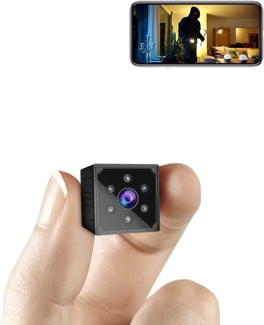 AOBOCAM Mini Kamera,1080P HD WLAN(2,4 GHz) Kamera Überwachung Innen Mini Überwachungskamera Live Übe