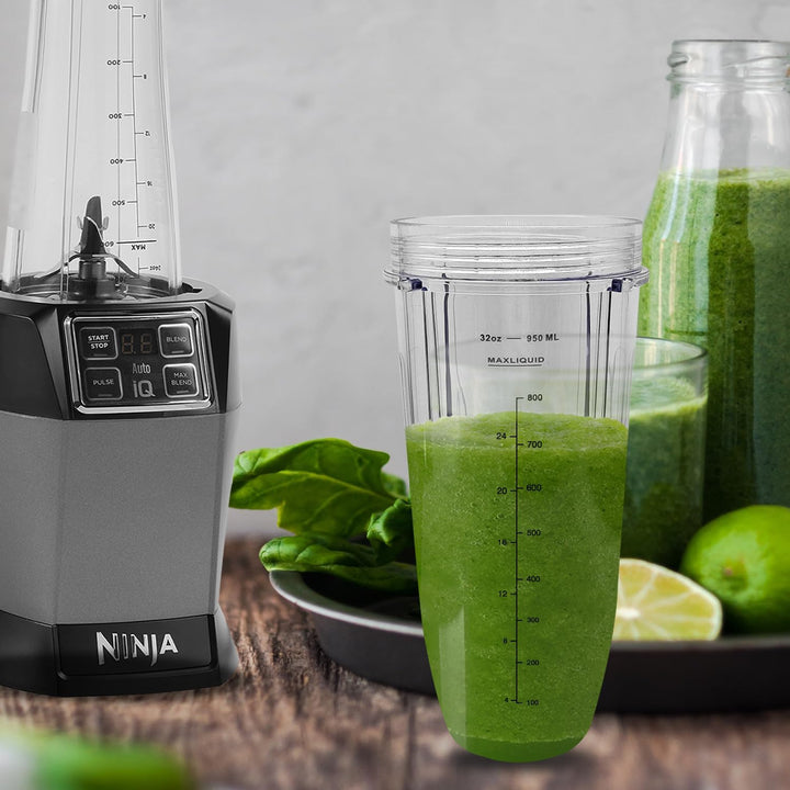 Yur1help 950ml Entsafter Becher Ersatzteile Kompatibel mit Nutri Ninja Auto-iQ Mixer, Tassen Zubehör