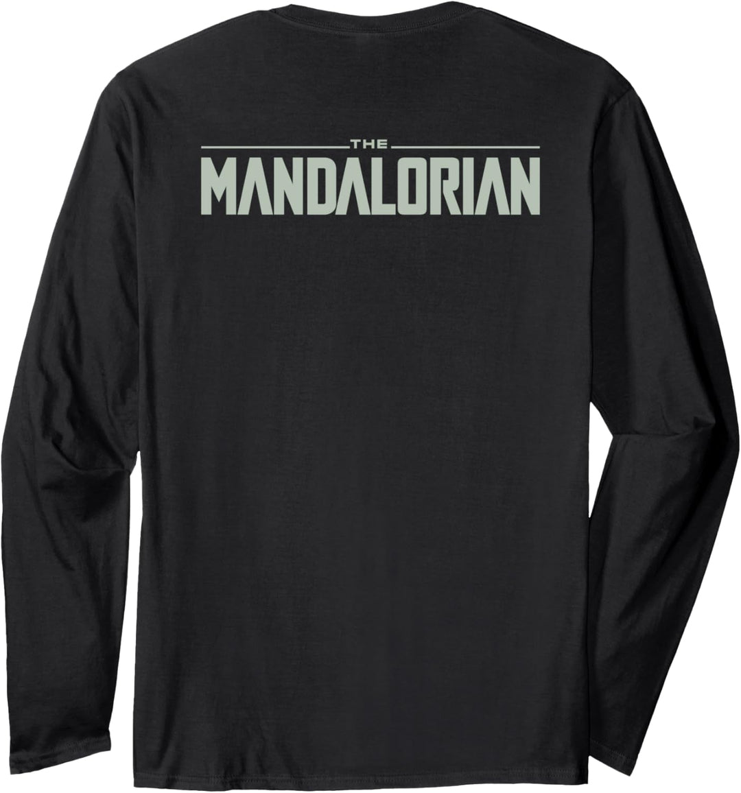 Star Wars The Mandalorian The Child Faded Circle Portrait Langarmshirt