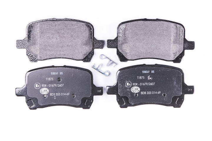 HELLA PAGID 8DB 355 014-691 Bremsbelagsatz - T1875 - Dicke/Stärke: 17mm - Bremssystem: Akebono - mit