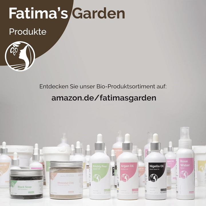 Fatima's Garden Rosenöl Schwarze Seife - Natürliches Peeling, 250g Rosenöl 250 g (1er Pack), Rosenöl