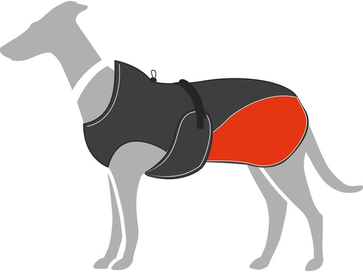 Hunter UPPSALA ALLROUNDER Hundemantel, 2-in1, herausknöpfbares Fleece-Futter, wasserabweisend, 35, a