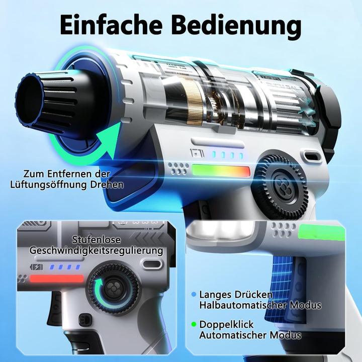 yAyusi Wiederaufladbarer Elektrischer Staubabsauger,130000U/min Hochleistungs Elektro Luftstaubabsau