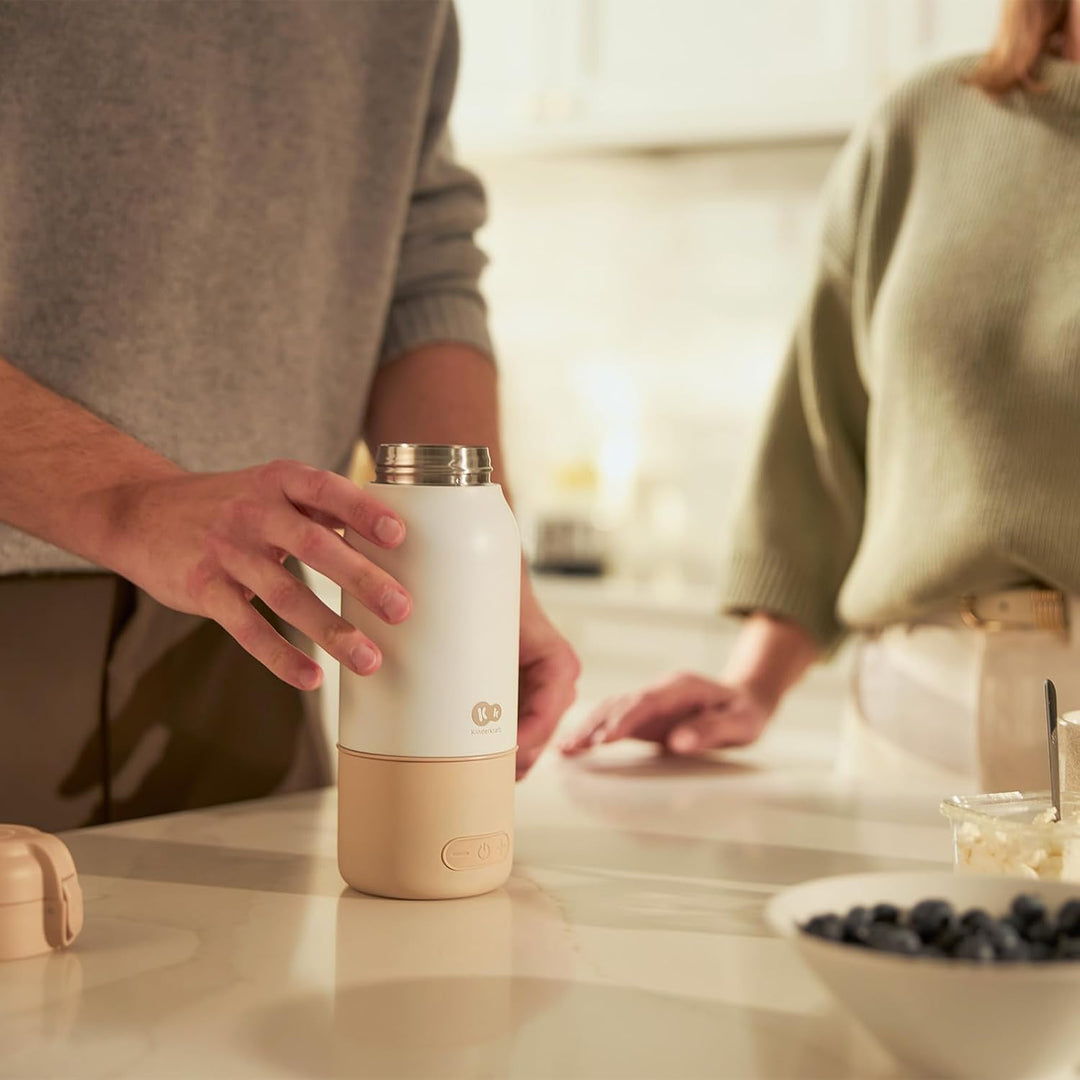 Kinderkraft GAJA Mobiler Flaschenwärmer 2-in-1 Thermoskanne 500 ml, erwärmt Milch in 120 Sekunden, 5